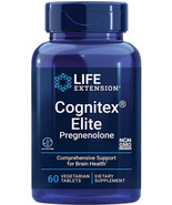 COGNITEX ELITE PREGNENOLONE BRAIN HEALTH SUPPORT 60 Vege Tablets  LIFE EXTENSION - $40.89