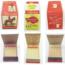 3 Vintage Matchbook FULL MJ Knoud Saddlery Madison Square Shoes MM Moran... - $29.99