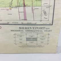 Shreveport Louisiana Q-6 Sectional Aeronautical Chart  1944 Restricted Vintage - £9.30 GBP
