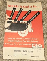 Donahoe Service Station Darlington Wi Mobil oil Mobile Gas advertising p... - $16.82