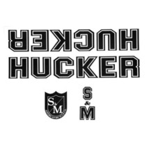 S&amp;M HUCKER HOLMES STICKER DECAL KIT FRAME  BMX BIKE STICKERS RETRO old s... - £27.56 GBP