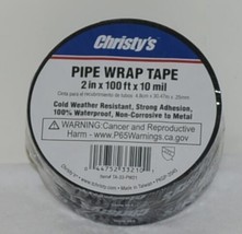 Christy's TA 33 PW21 2 Inch X 100 Foot By 10 Mil Pipe Wrap Tape Black image 1