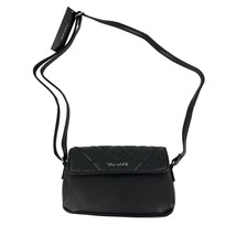 Tahari Calista Crossbody Bag Black Vegan Leather Flap New - £27.40 GBP