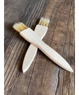 Pastry Wood Brush Set Eco Friendly made from Beechwood, Handcrafted in P... - $10.94 CAD