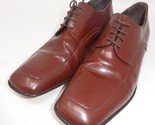 Via Spiga Shoe Oxford Dress Lace Up Leather Brown Men&#39;s Sz 9.5 MADE IN I... - $39.55