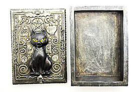 Magical Black Cat 3077 Tarot Secret Stash Jewelry Trinket Box 5.75&quot; L - £20.57 GBP