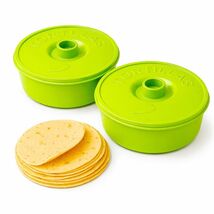2 Pack 8.5" Tortilla Warmer with Lid BPA Free Microwave Safe Holder - $12.86