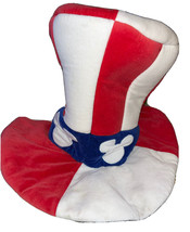 Disney’s Wide World Of Sports Giant Mickey Red White Blue Top Hat Adjustable - $14.03