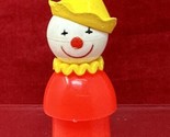 Fisher Price Circus Clown Little People Plastic Red &amp; Yellow Vintage - $6.14