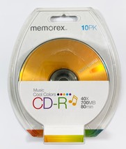 Memorex 10PK CD-R 40X 700MB 80min 10 pack CD-R Discs NEW - €10,21 EUR