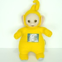 Vintage Teletubbies Laa Laa Plush LaLa Yellow Doll Belly Lights Up  Works 12&quot; - £19.34 GBP