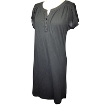 Black Tee Shirt Cotton Blend Dress Size Small  - £19.46 GBP