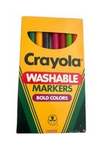 Vintage Crayola BOLD Washable Markers Set 8 Count 1990 - $18.51