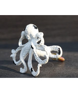 Pack Of 6 Cast Iron Vintage White Sea Octopus Drawer Cabinet Door Pull K... - £40.09 GBP