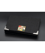 Korean Hanbok Fabric Business Card Case Black Dragonfly - $29.99