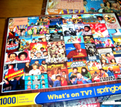 Springbok Jigsaw Puzzle 1000 Pcs Hit TV Shows Favorite Memories Collage Complete - £11.89 GBP