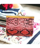 Mini Red Snakeskin Design Lipstick, Coin Purse - £8.55 GBP