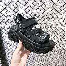 Platform Women&#39;s Sandals Summer Shoes Women Thick Sole Slides Fashion Breathable - £38.91 GBP