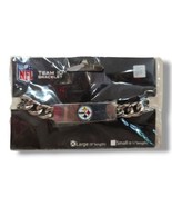 NFL Team ID Bracelet Pittsburgh Steelers Licensed 9&quot; Heavy Metal Chain C28 - £15.63 GBP