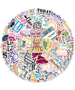 52 pieces motivational English phrases waterproof decoration sticker - £8.77 GBP