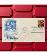 Christmas First Day Of Issue Seasons Greeting Stamped Envelope Vintage N... - $18.40 CAD