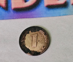 1970 Bundes Republik Deutschland Germany 1 Pfennig F Coin Money - £7.83 GBP