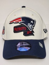 New England Patriots 39THIRTY 2022 Men&#39;s Sideline Flex Hat Cream/Navy L/XL NWT - £25.22 GBP