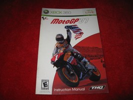 MotoGP &#39;07 : Xbox 360 Video Game Instruction Booklet - £1.57 GBP