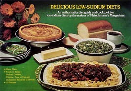 Delicious Low-Sodium Diets from Fleischmann&#39;s Margarine / 1976 Cookbook - £2.69 GBP