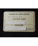 Glenbrook South High School (GBS) 1963-64 Activities Ticket - £22.18 GBP