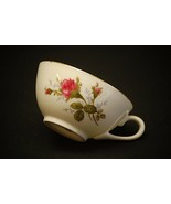 Old Vintage Moss Rose by Japan 2&quot; Flat Cup ~  Pink Roses Sango ? - £6.74 GBP