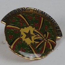 Vintage 1991 Veteran&#39;s Remembered Lapel Pin 1 Inch Collectible - £8.21 GBP