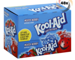 Full Box 48x Packets Kool-Aid Mixed Berry Caffeine Free Soft Drink Mix |... - $26.21