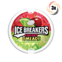 3x Tins Ice Breakers Cherry Limeade | 50 Mints Per Tin | 1.5oz | Sugar Free - $14.26