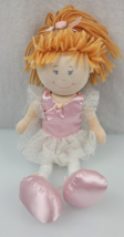 Russ Berrie Kaitlin Soft Body Cloth Ballet Ballerina Pink Yarn Hair Doll, EUC - £5.44 GBP