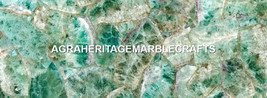 Designer Marble Green Fluorite Precious Inlay Stone Center Living Decor H5605 - £1,344.89 GBP+