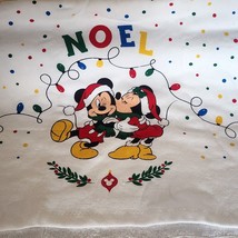 DISNEY Mickey &amp; Minnie Mouse Noel Christmas 1 Piece Kitchen Towel See Pic. - $8.97