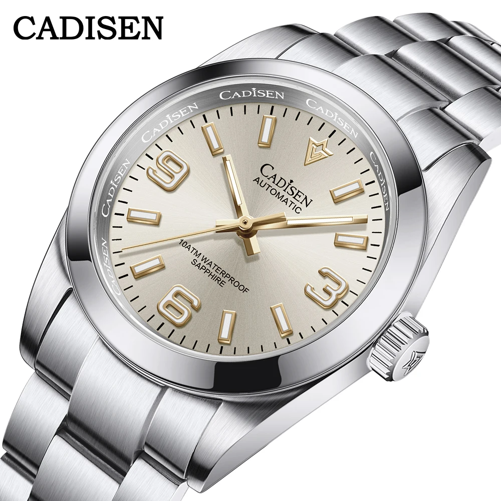 CADISEN 36mm Men&#39;s Homage Watch Sapphire NH35 Automatic Mechanical Wristwatch BG - £205.39 GBP