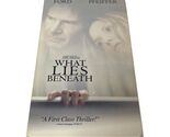 What Lies Beneath VHS 2001 thriller stars Harrison Ford Michelle Pfeiffe... - $6.30