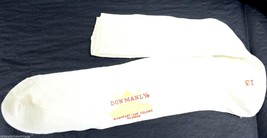 VTG  Socks Don Manly Men’s Ivory Dress Cotton Lisle L 12/13 Never Worn  ... - $1,183.60 MXN