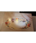 Fall Autumn Thanksgiving 17.5&quot; Platter Bountiful Raised Harvest Design i... - £36.08 GBP