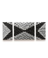 interoknack Luxury Modern 3D Wood Mosaic Wall Art Triptych, Large Handcr... - €1.295,81 EUR