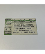 2003 RED HOT CHILI PEPPERS EAST RUTHERFORD NJ CONCERT TICKET 5/19 CONTIN... - €8,68 EUR