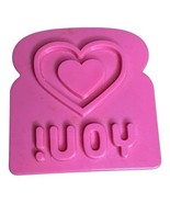 Vintage “love You”, Bread &amp; Sandwich Press Stamp Picture Mold, 1980’s He... - $149.11 MXN