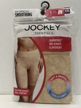 Jockey Essentials Non-Compression Smoothing Seamless Slip Short 2XL Tan NEW - £6.29 GBP
