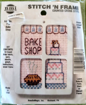 Stitch N Frame Bake Shop Mini Counted Cross Stitch Kit Needle Magic #713... - £3.69 GBP