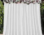 White Backdrop Curtains For Wedding Parties, Photography Backdrop Drapes... - $39.99