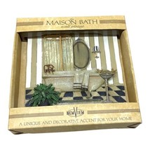 The Maison Bath Wall Plaque - Resin Wall Art - New View - 5.5&quot; x 5.5&quot; - 1 - £8.99 GBP