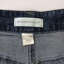 Christopher & Banks RN#55826 Women's Blue Cotton Blend Denim Skirt Size 14 image 4