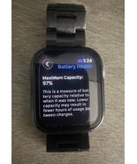 GPS Only Apple Watch Series 9 45MM Silver Aluminum Black Aluminum Band - $199.99